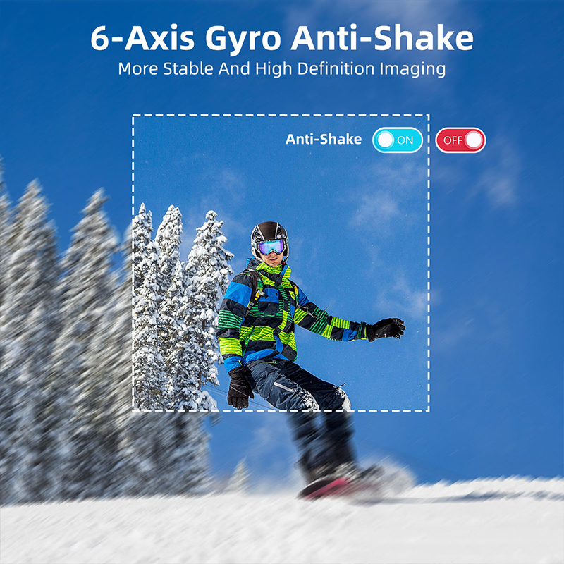 Dual-Screen Anti-Shake Sports Camera
