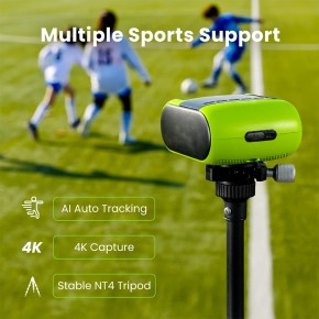 Dual AI Lens Auto-Tracking Sports Camera