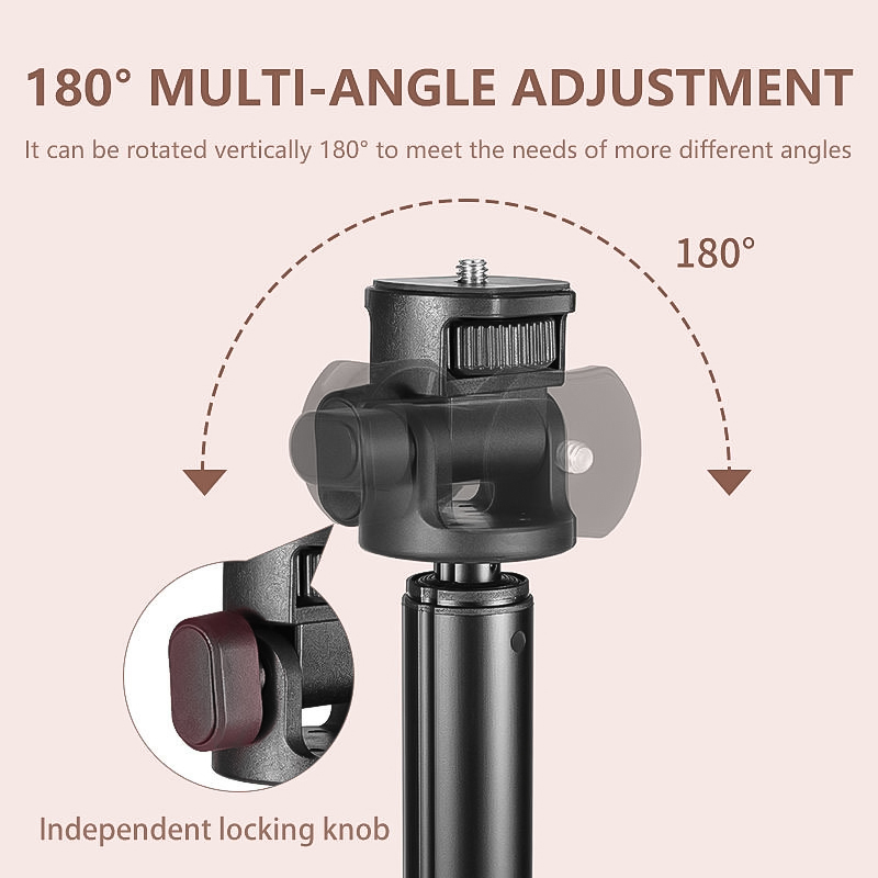 2-Meter Extendable Aluminum Alloy Tripod Selfie Stick