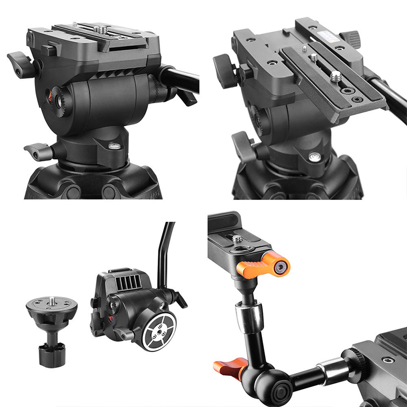 67-inch Hydraulic Head Aluminum Tripod