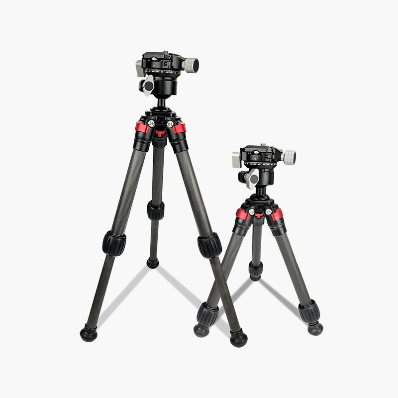 Extended Aluminum Alloy Carbon Fiber Portable Tripod