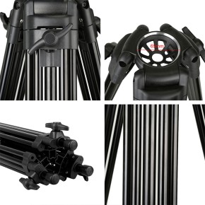 Compact Tripod with Fluid Head