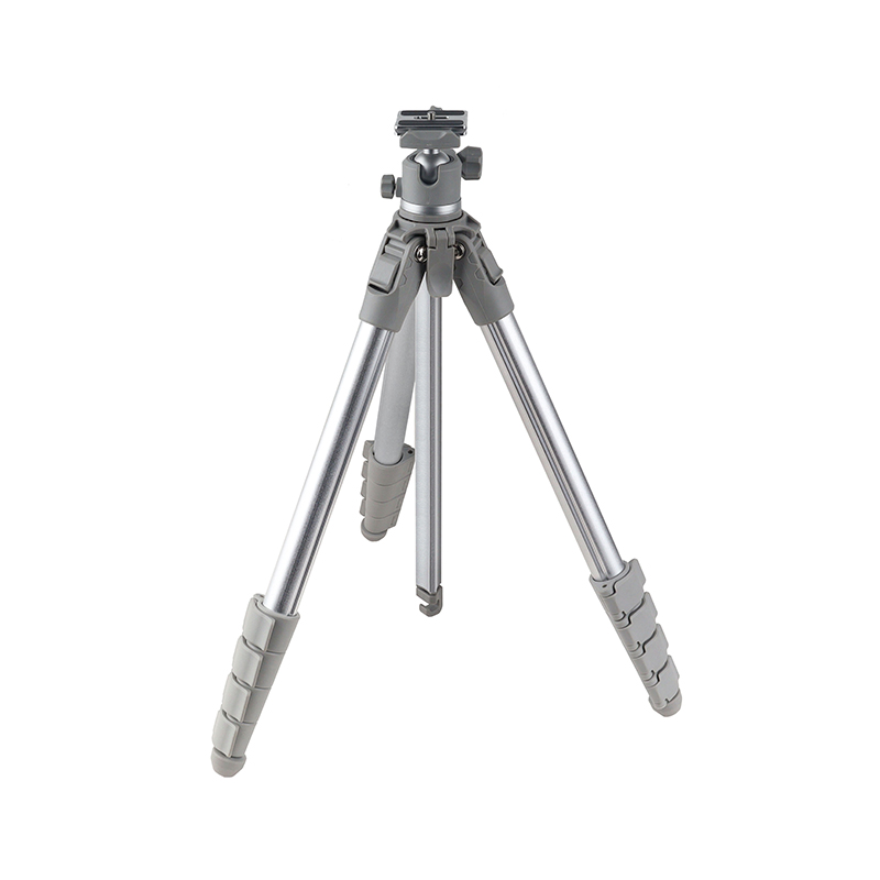 Silver 1.7m Adjustable Aluminum Alloy Tripod