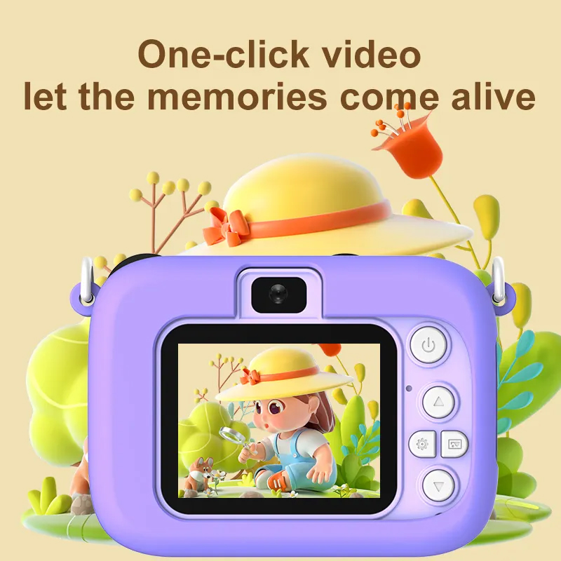 Cartoon Dual-Lens Shockproof Kids Digital Camera