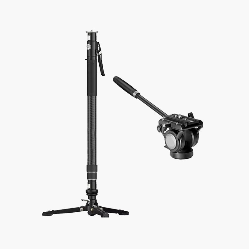 One-Touch Spring-Loaded Carbon Fiber Quick-Release Monopod