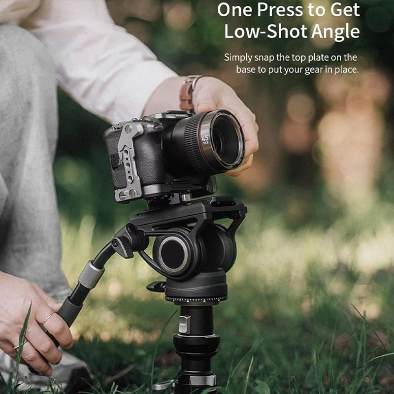 One-Touch Spring-Loaded Carbon Fiber Quick-Release Monopod